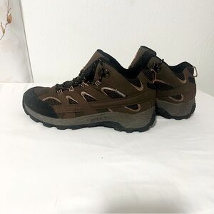 Merrell Moab 2 Mid Sz 6W Brown and Black Athletic Trail Shoes Rugged Waterproof